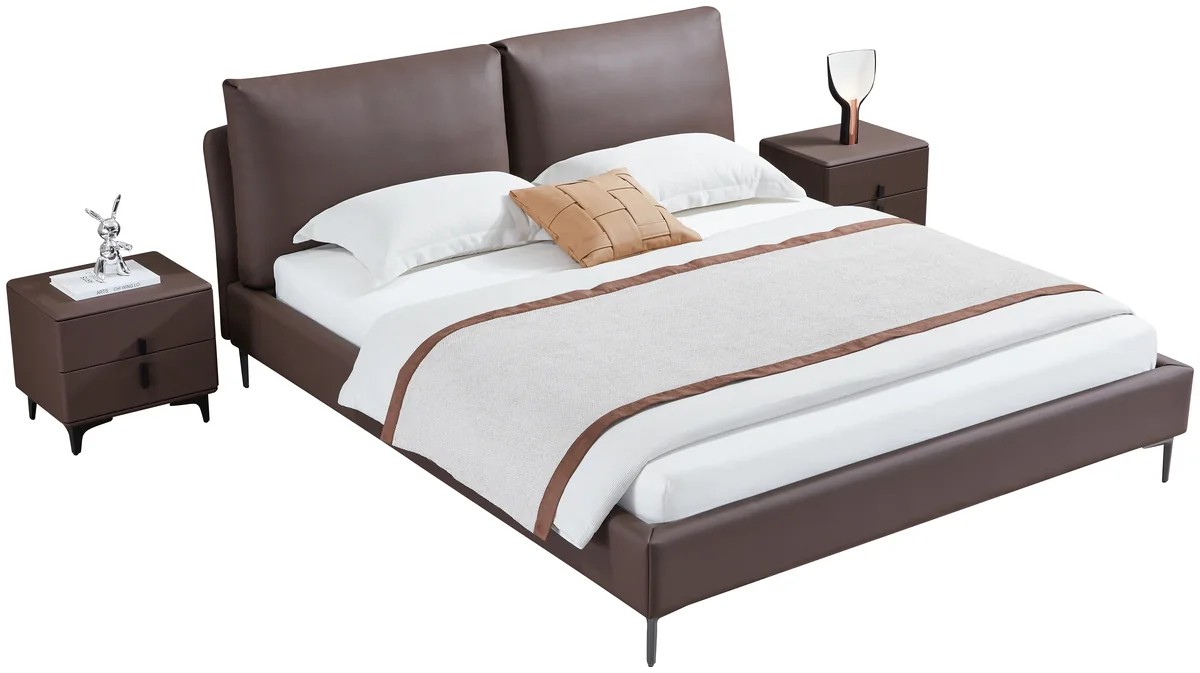 Upholstered bed manufactured by Juxing Furniture